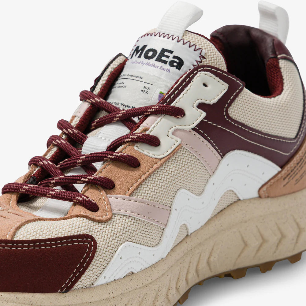 Baskets basses GEN7 Grapes Beige & Wine – Sneakers vegan écoresponsables