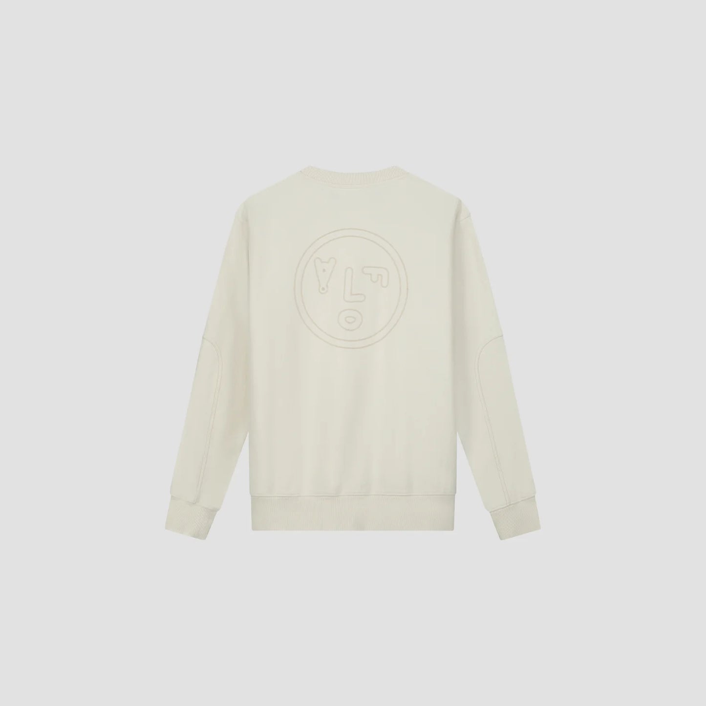 Sweatshirt Face Chainstitch Crewneck - Coton