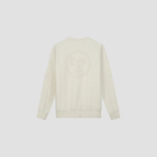 Sweatshirt Face Chainstitch Crewneck - Coton