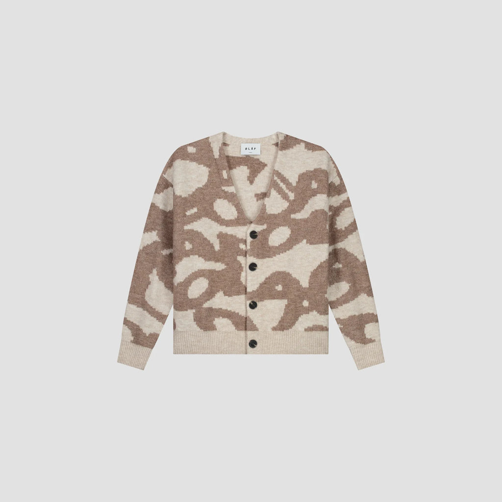 Cardigan Wavy Drift - Laine et Polyester recyclé