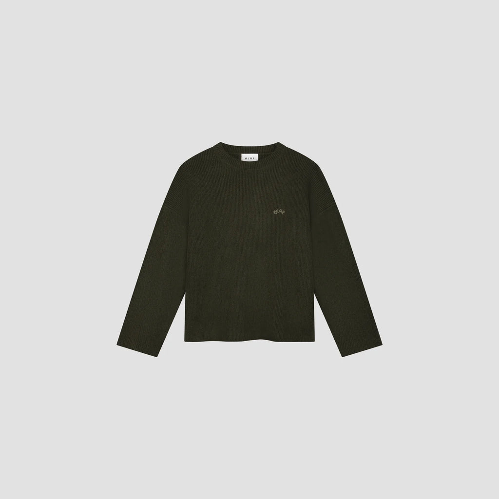 Pull Signature Knit Olive Night – Le pull élégant qui s’impose