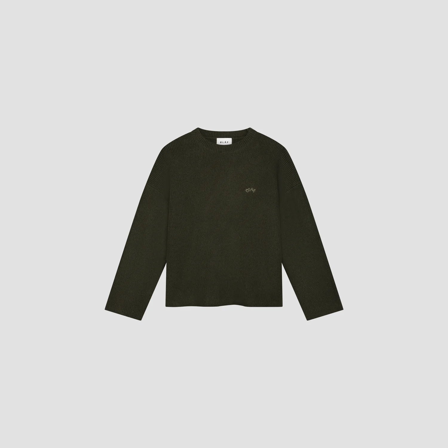 Pull Signature Knit Olive Night – Le pull élégant qui s’impose