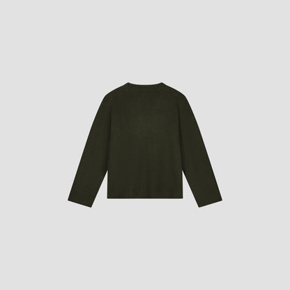 Pull Signature Knit Olive Night – Le pull élégant qui s’impose