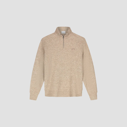 Pull Zip Mock Signature – Élégance Minimaliste & Confort