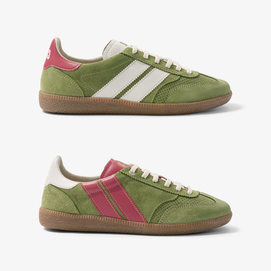 Baskets basses Pulse Matcha Berry – L’Asymétrique qui réveille vos looks