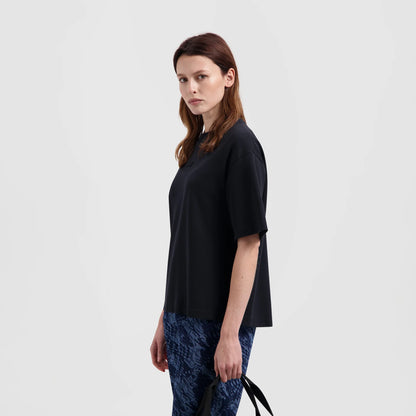 T-Shirt WMNS Boxy Logo - Coton