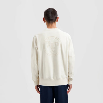 Sweatshirt Face Chainstitch Crewneck - Coton