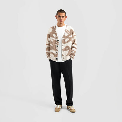 Cardigan Wavy Drift - Laine et Polyester recyclé