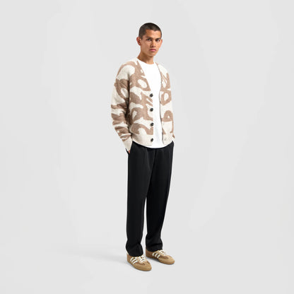 Cardigan Wavy Drift - Laine et Polyester recyclé