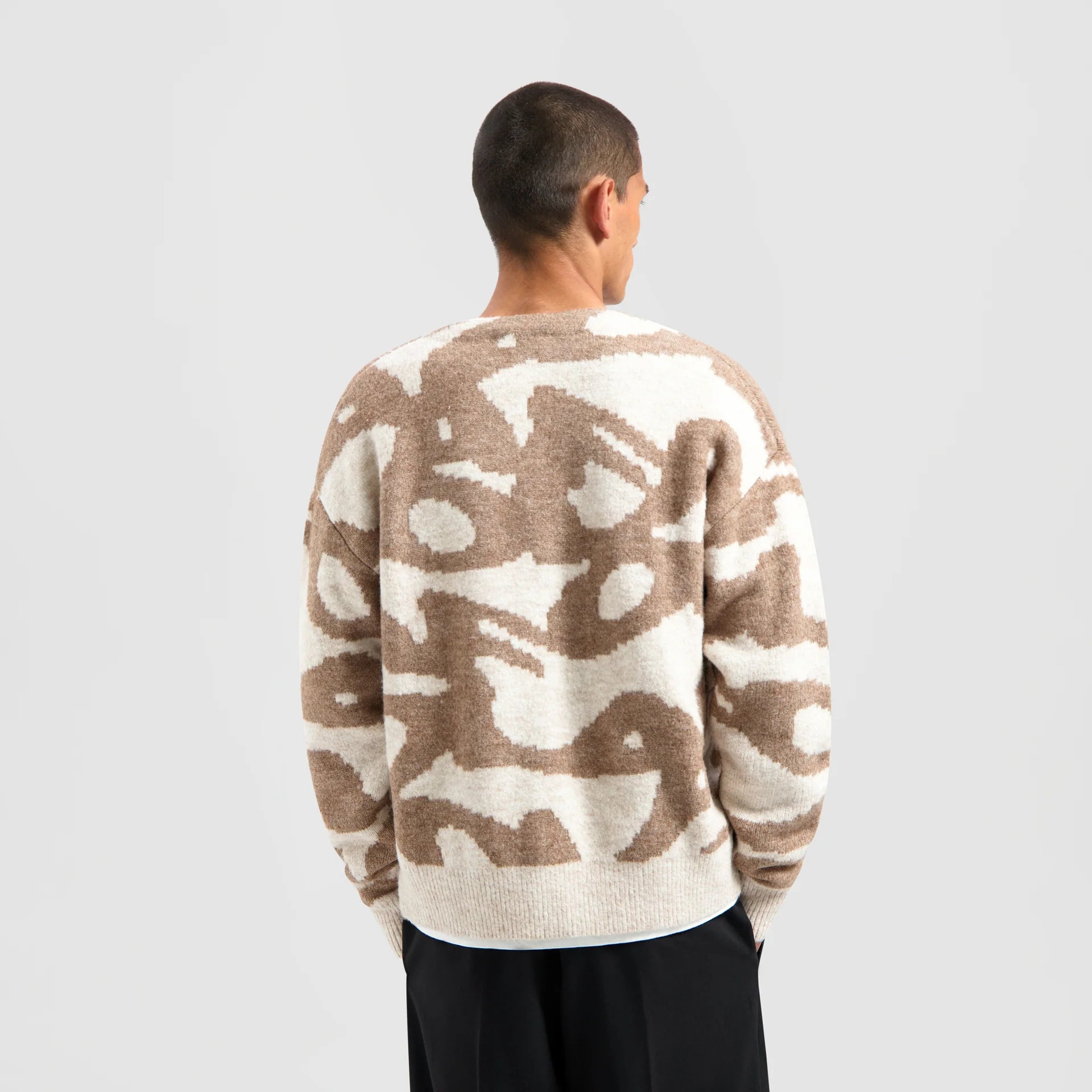 Cardigan Wavy Drift - Laine et Polyester recyclé