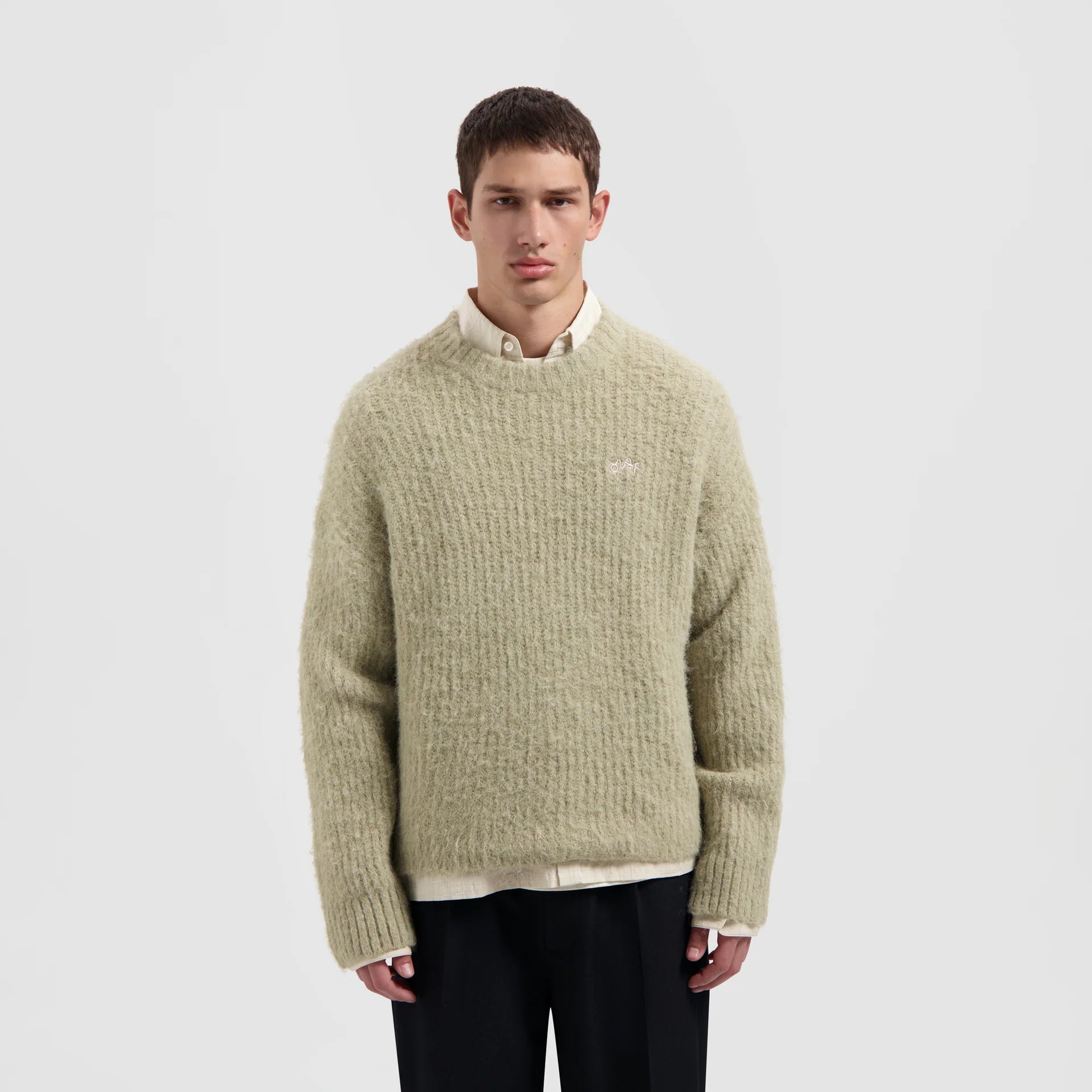 Pull Hairy Crew Hemp – Texture, style & minimalisme