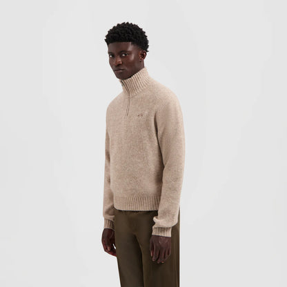Pull Zip Mock Signature – Élégance Minimaliste & Confort