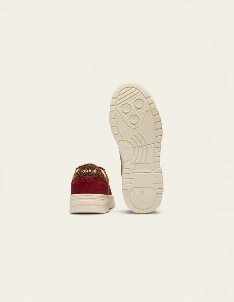 Baskets basses  Nora Bordeaux Camel Beige – L’alliance parfaite du style et du confort