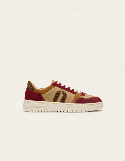 Baskets basses  Nora Bordeaux Camel Beige – L’alliance parfaite du style et du confort