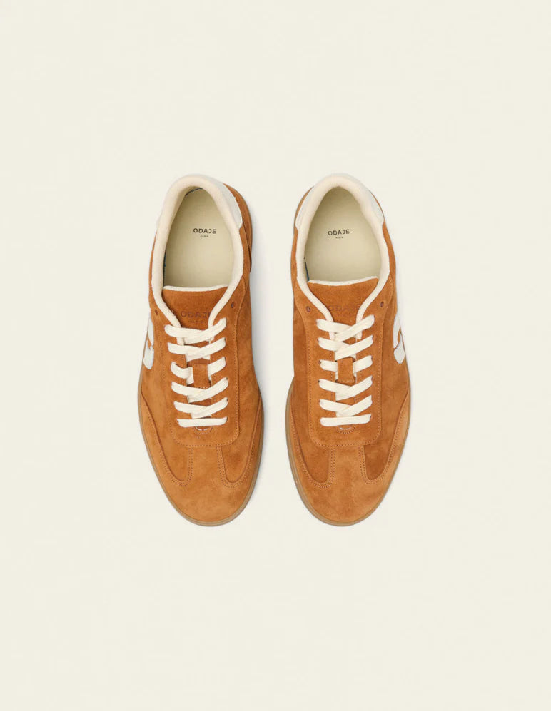 Baskets basses Pablo Marron Écru – L’élégance décontractée