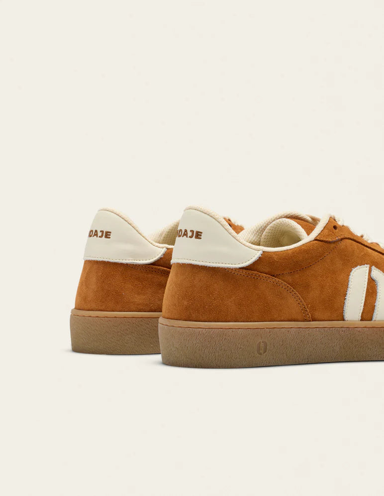 Baskets basses Pablo Marron Écru – L’élégance décontractée