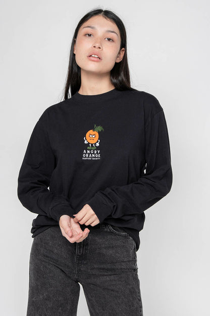 T-Shirt Manches Longues Angry - Coton