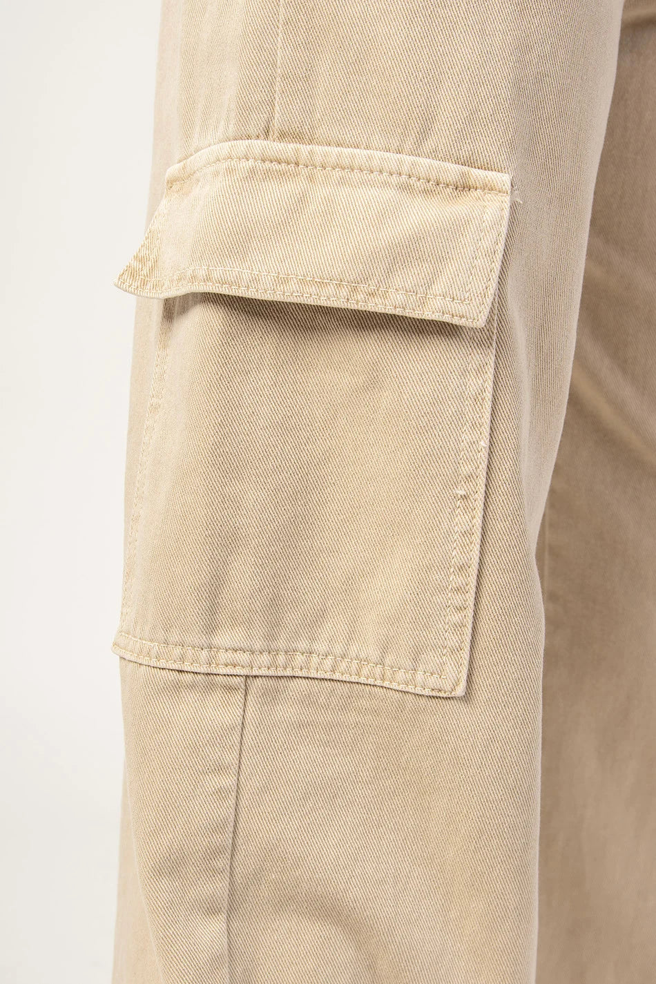 Pantalon Cargo Wide Leg - Coton
