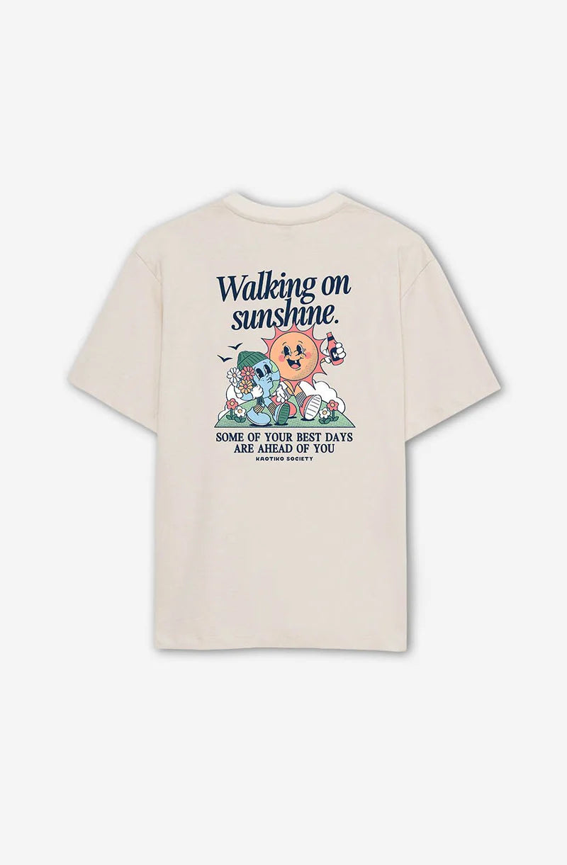 T-shirt Walking on Sunshine – Le Style Naturel en Coton Bio