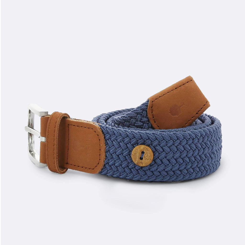 Ceinture Belt Bleue – Élégance Tressée et Engagement Durable