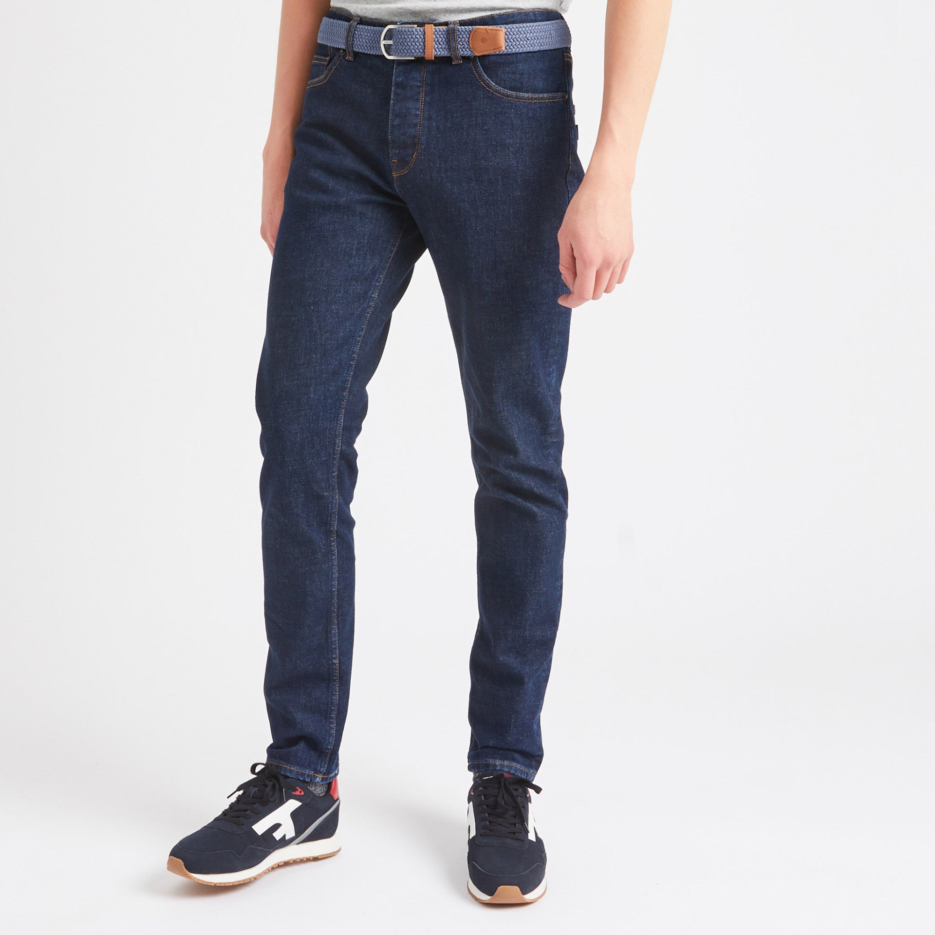 Ceinture Belt Bleue – Élégance Tressée et Engagement Durable