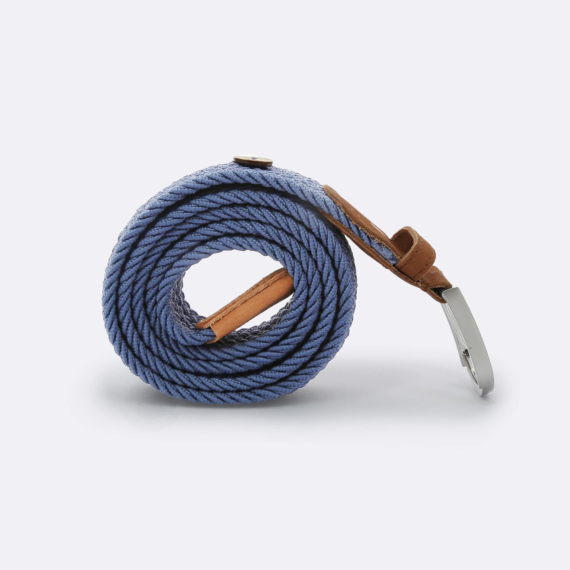 Ceinture Belt Bleue – Élégance Tressée et Engagement Durable