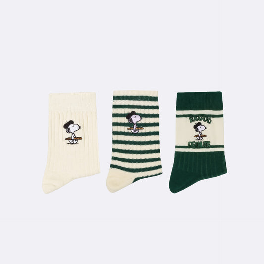 Chaussettes Socks x3 Peanuts - Coton et Polyester