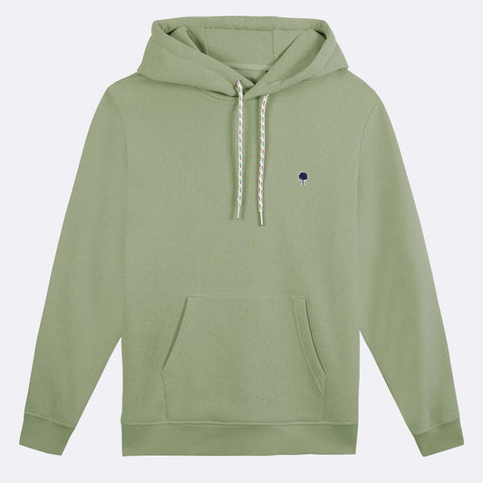 Hoodie DIRAC Kaki Clair – Style, Confort et Engagement Écoresponsable