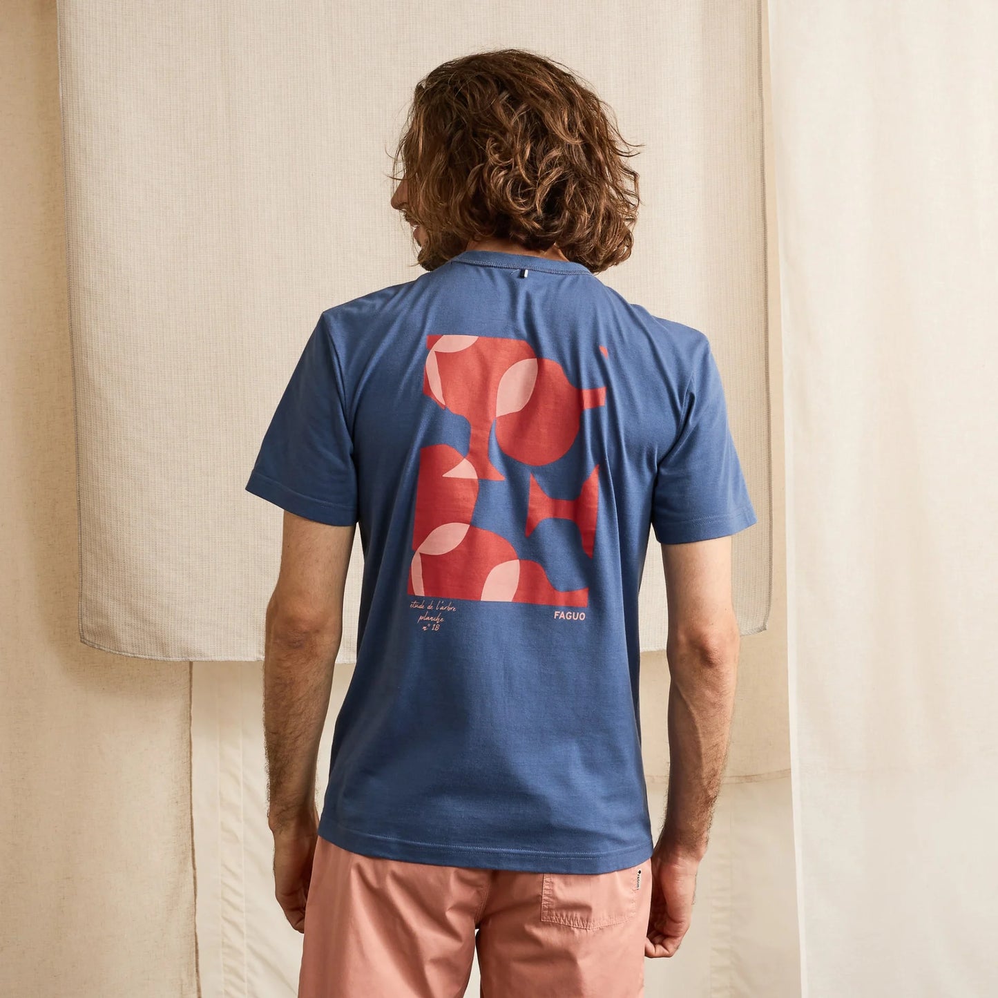 T-shirt LUGNY - l'élégance rétro en bleu marine
