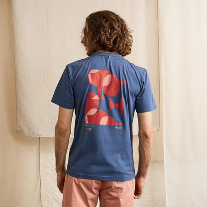 T-shirt LUGNY - l'élégance rétro en bleu marine