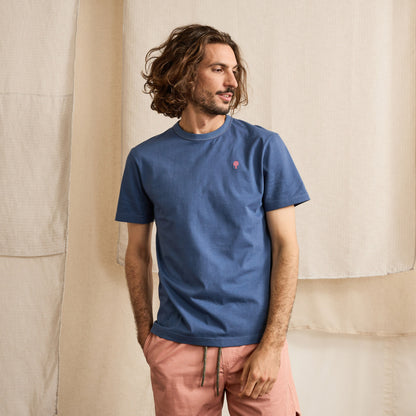 T-shirt LUGNY - l'élégance rétro en bleu marine