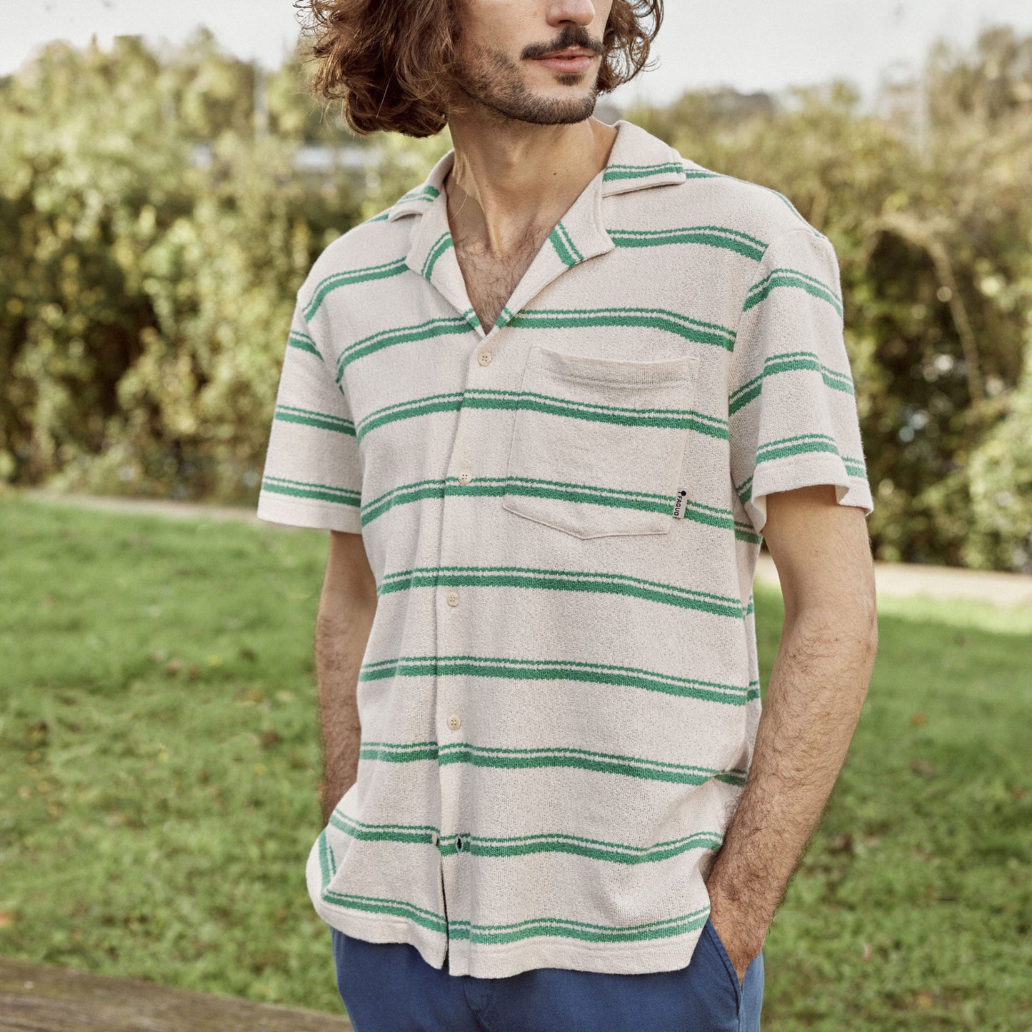Chemise Paiolive – Élégance texturée & coton responsable