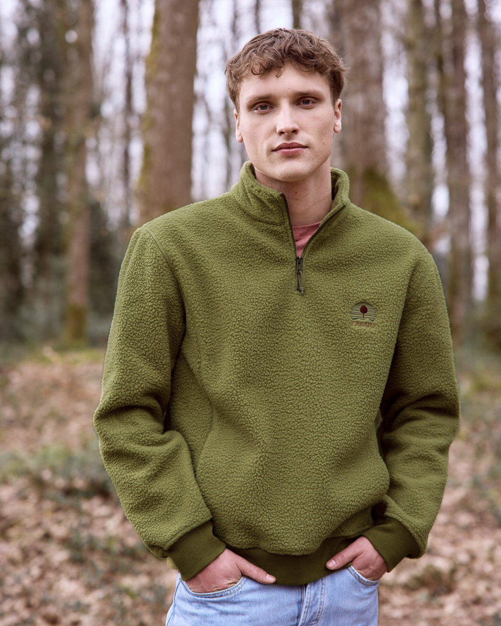 Polaire Aubiac Kaki – Chaleur éco-responsable