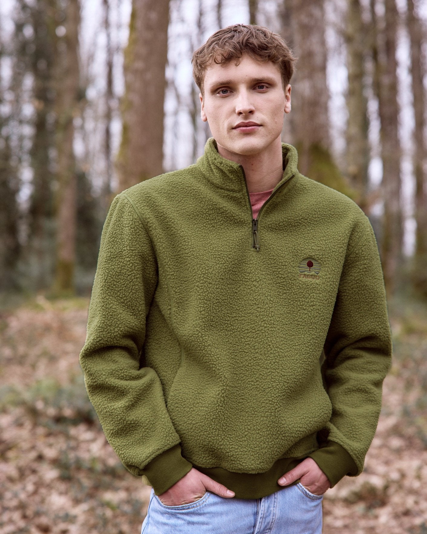 Polaire Aubiac Kaki – Chaleur éco-responsable