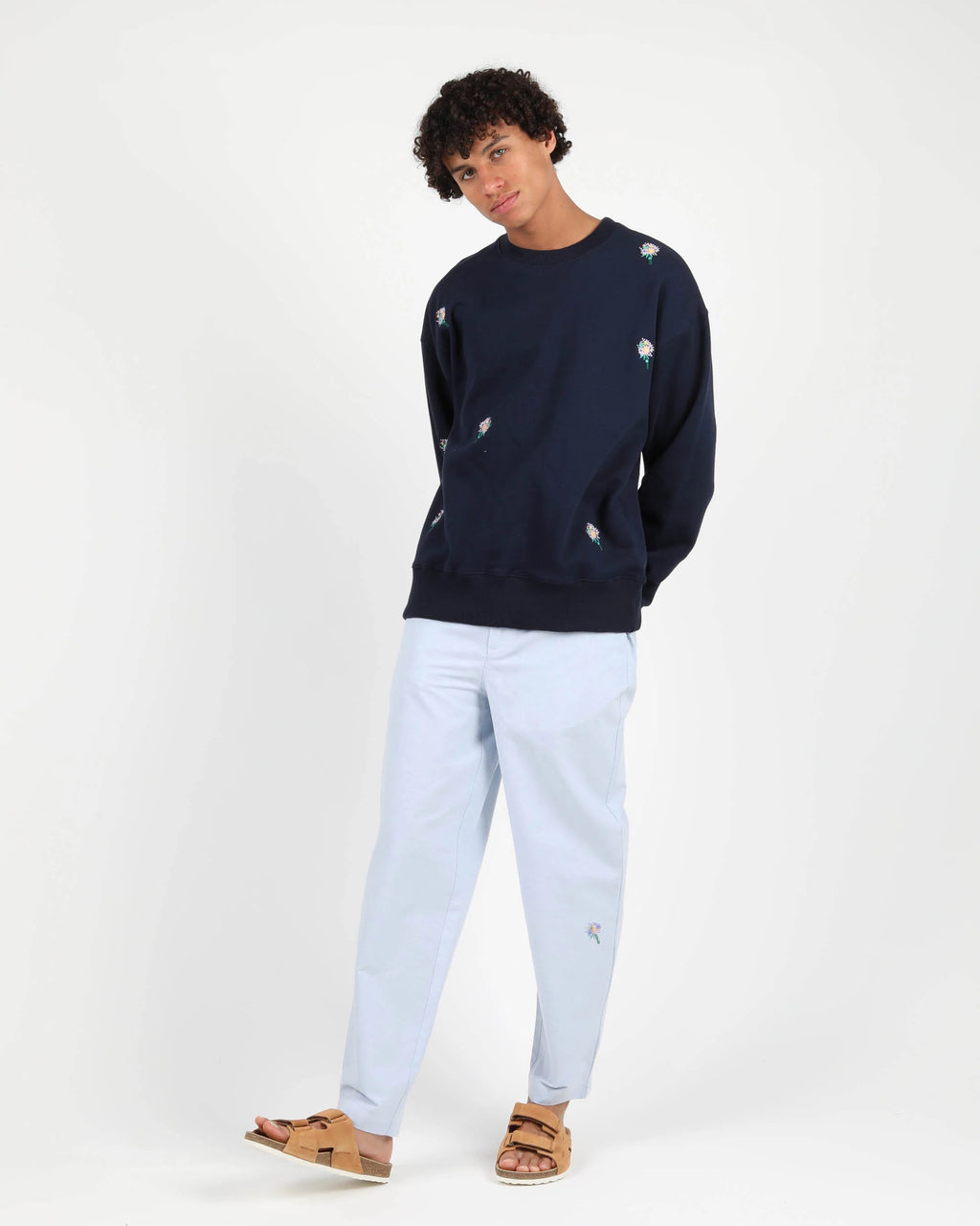Sweatshirt Flower Crew - Coton
