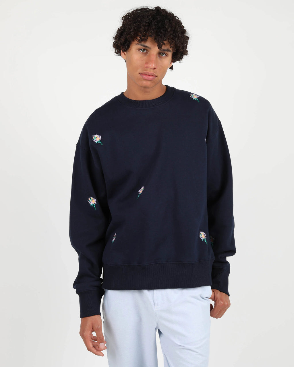 Sweatshirt Flower Crew - Coton