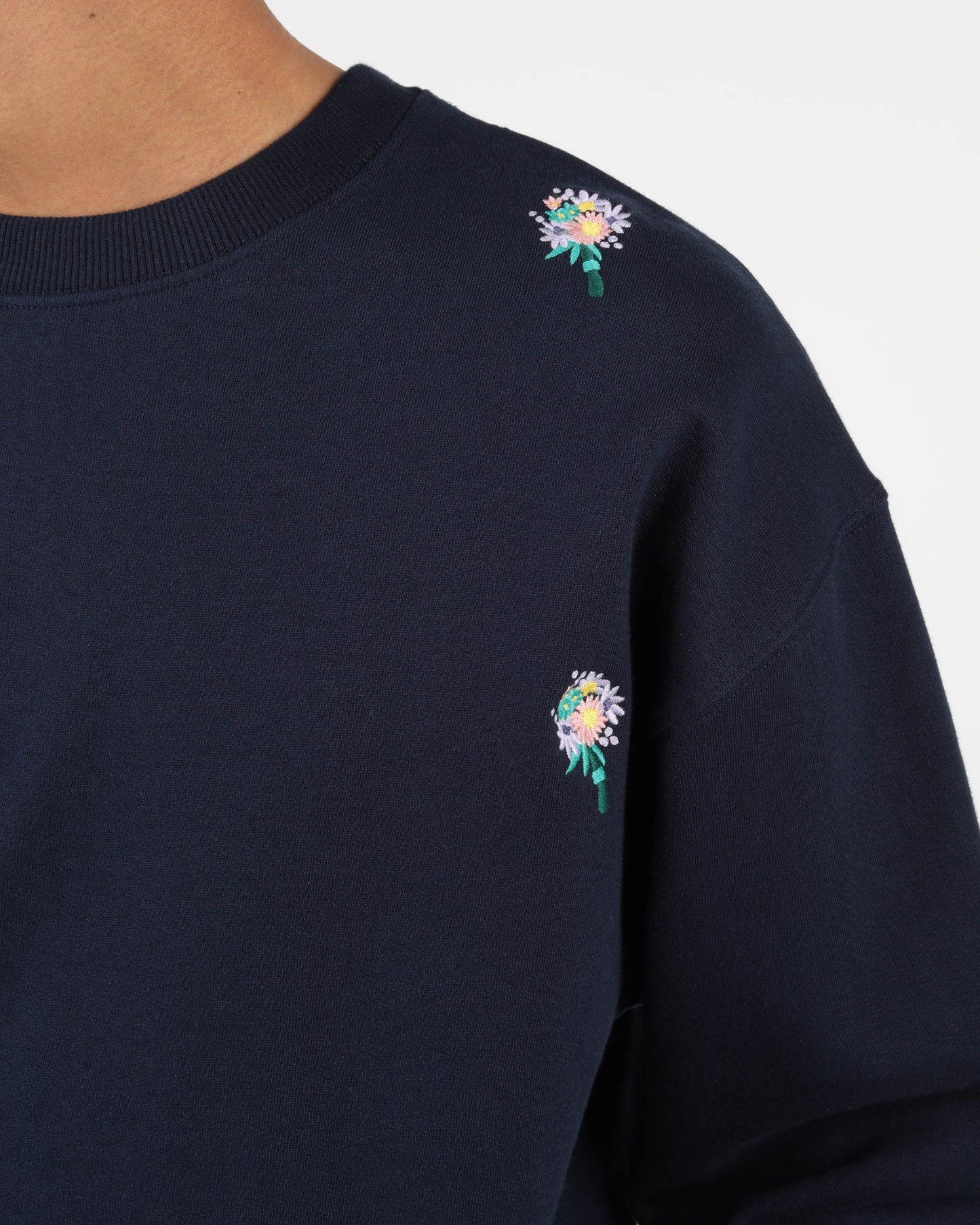 Sweatshirt Flower Crew - Coton
