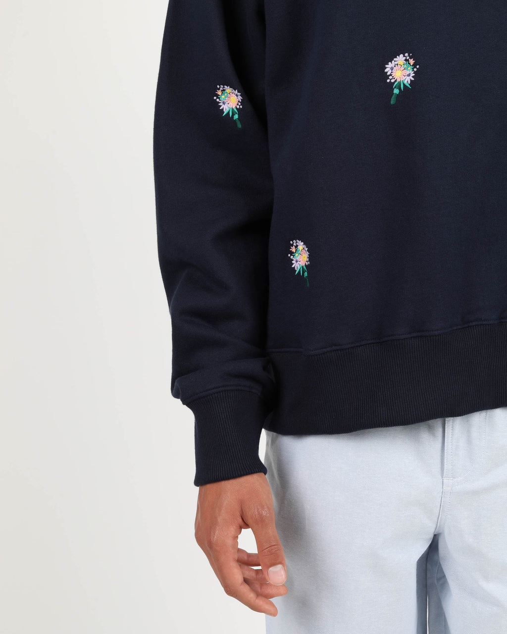 Sweatshirt Flower Crew - Coton